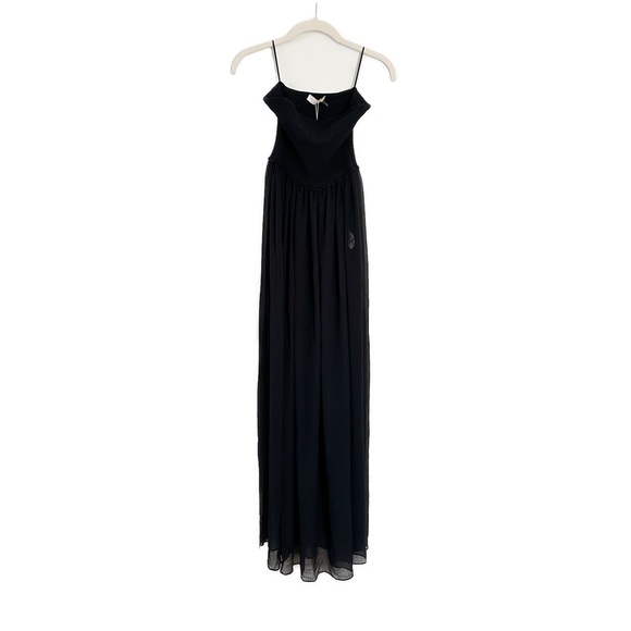 Ramy Brook Calista Strapless Cover Up Maxi Dress Black Size XS NWT - Picture 5 of 6